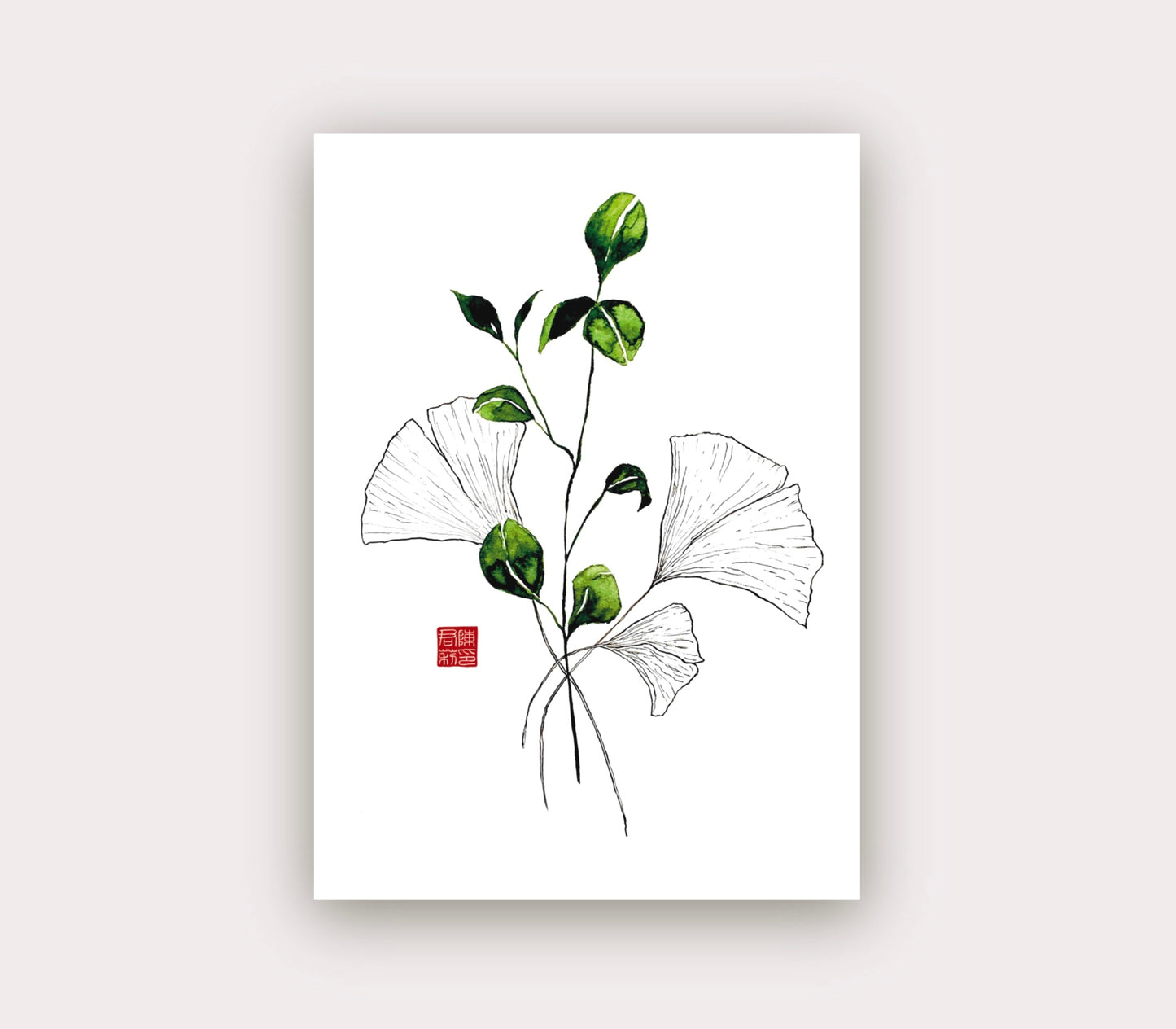 Ginkgo-Eucalyptus Single | Cards