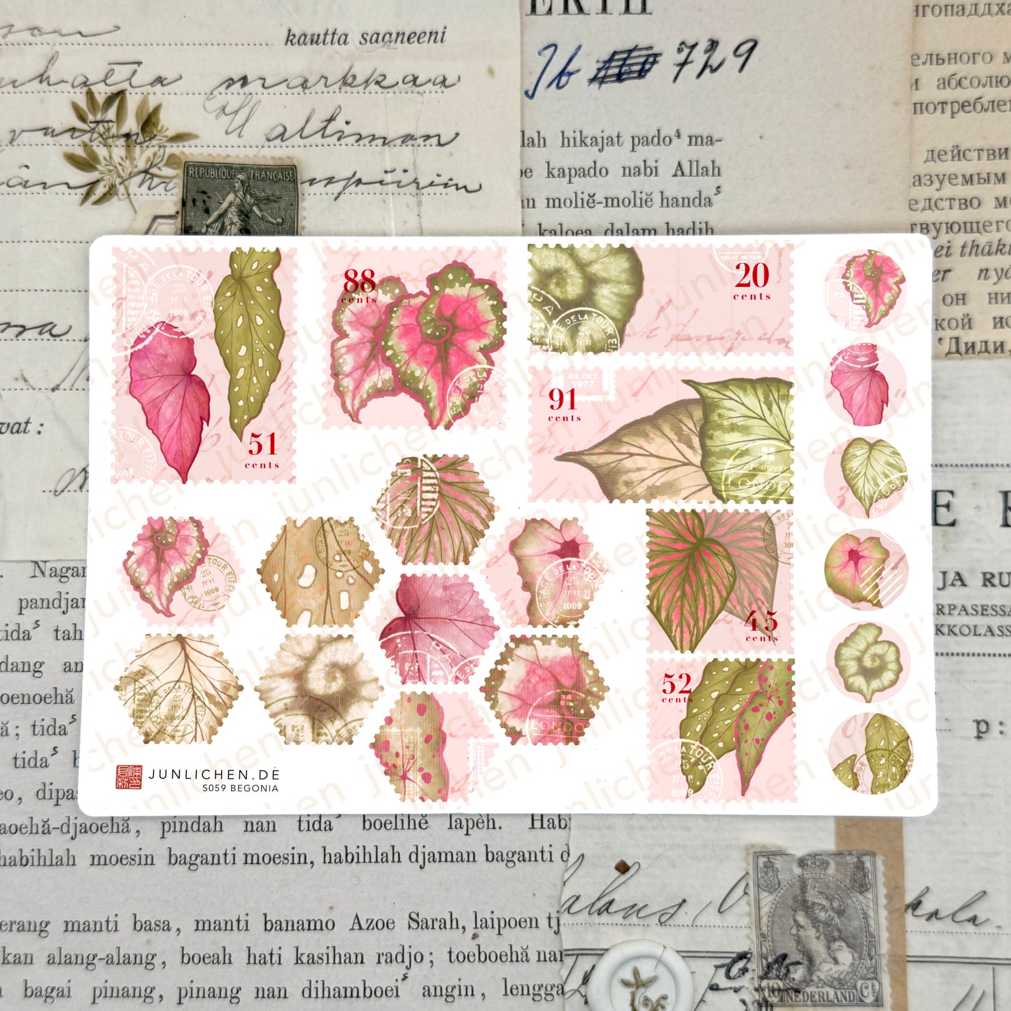Begonia Mix | M Sticker Sheet