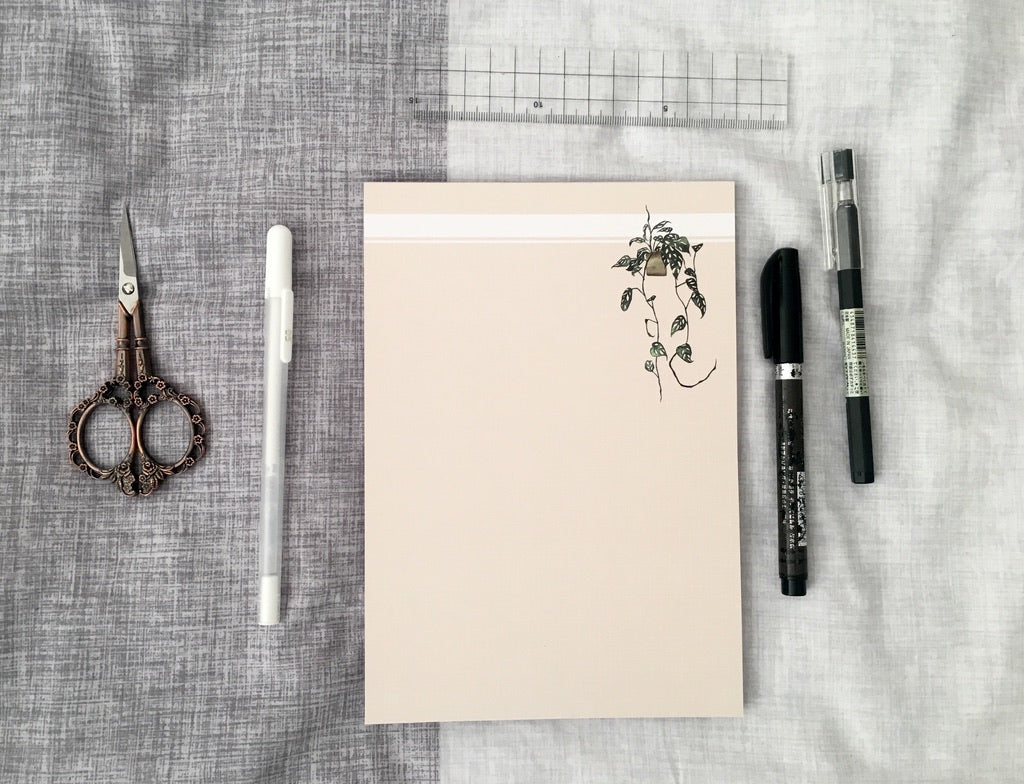 Blush Monstera | A5 Notepad