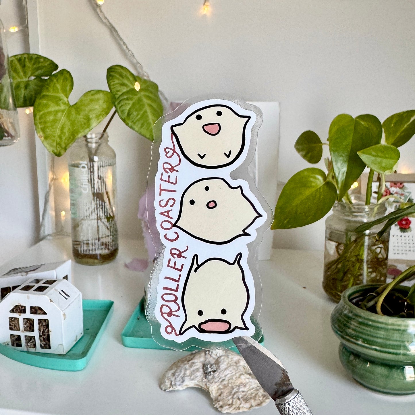 Roller Coaster | Clear Vinylsticker