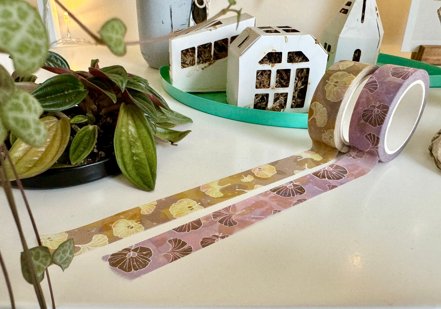 Golden and Dreamy Ginkgo Washi Tape