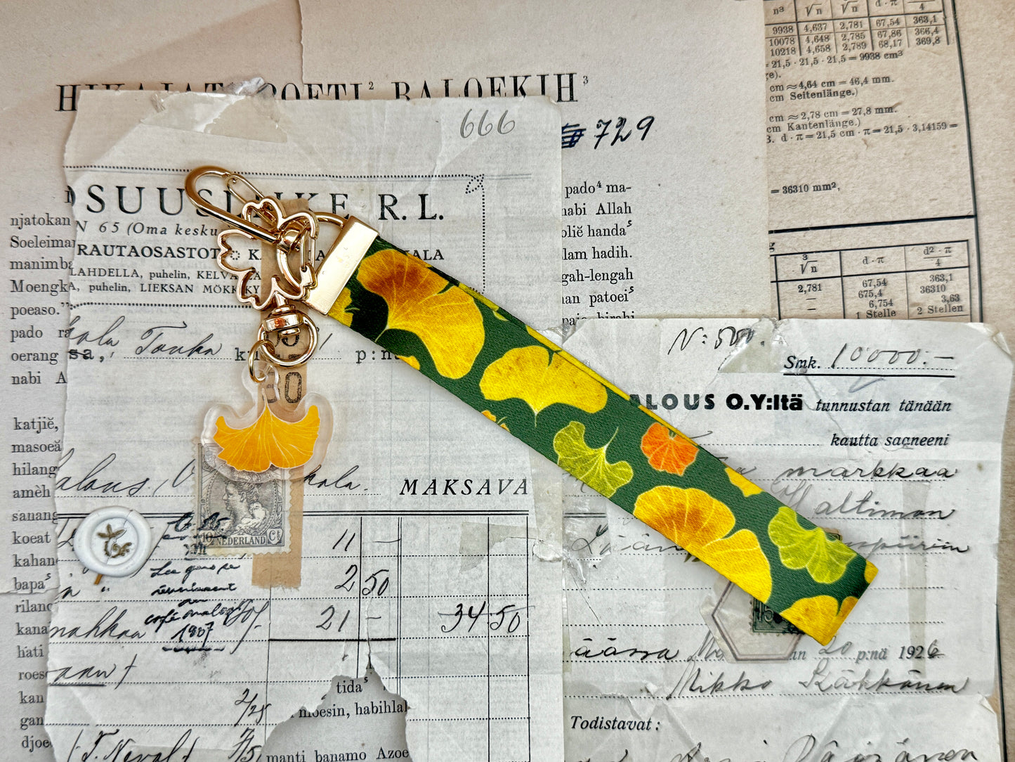 Ginkgo | Keychain Lanyard