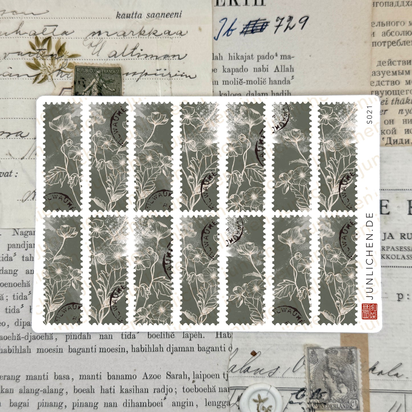 Tumbled Stripe Stamps | Sticker Sheet