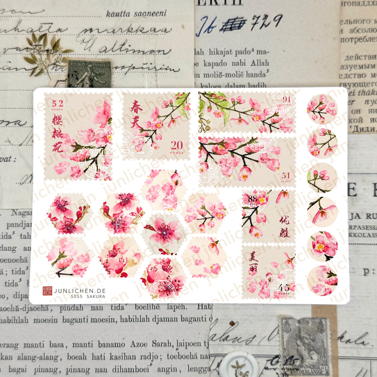 Sakura Cherry Blossom Mix | M Sticker Sheet