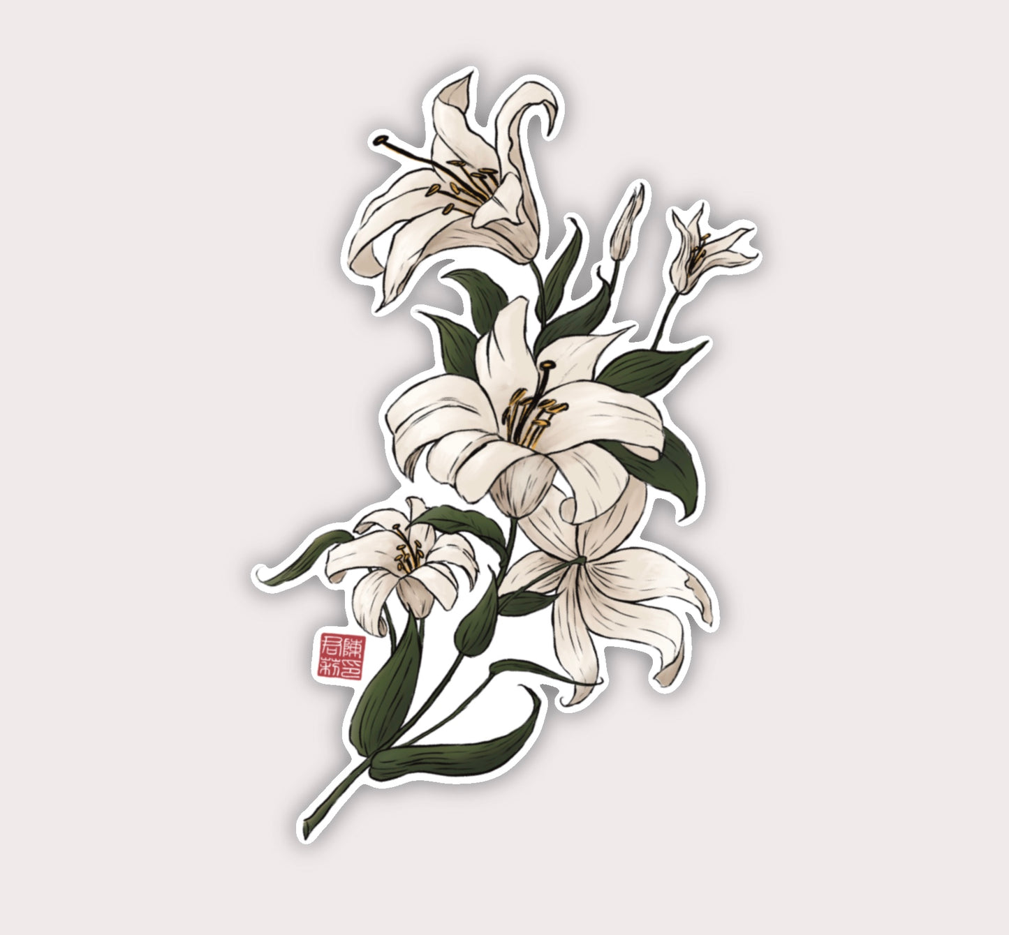 Lilly | Clear Vinylsticker