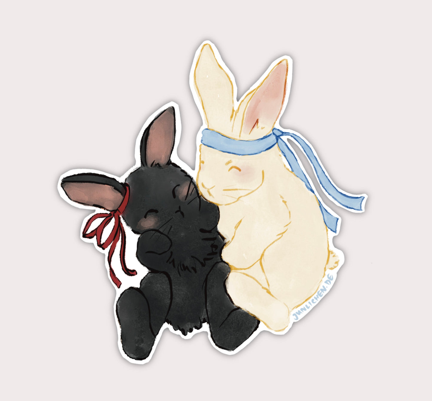 Wangxian Rabbits | Clear Vinylsticker