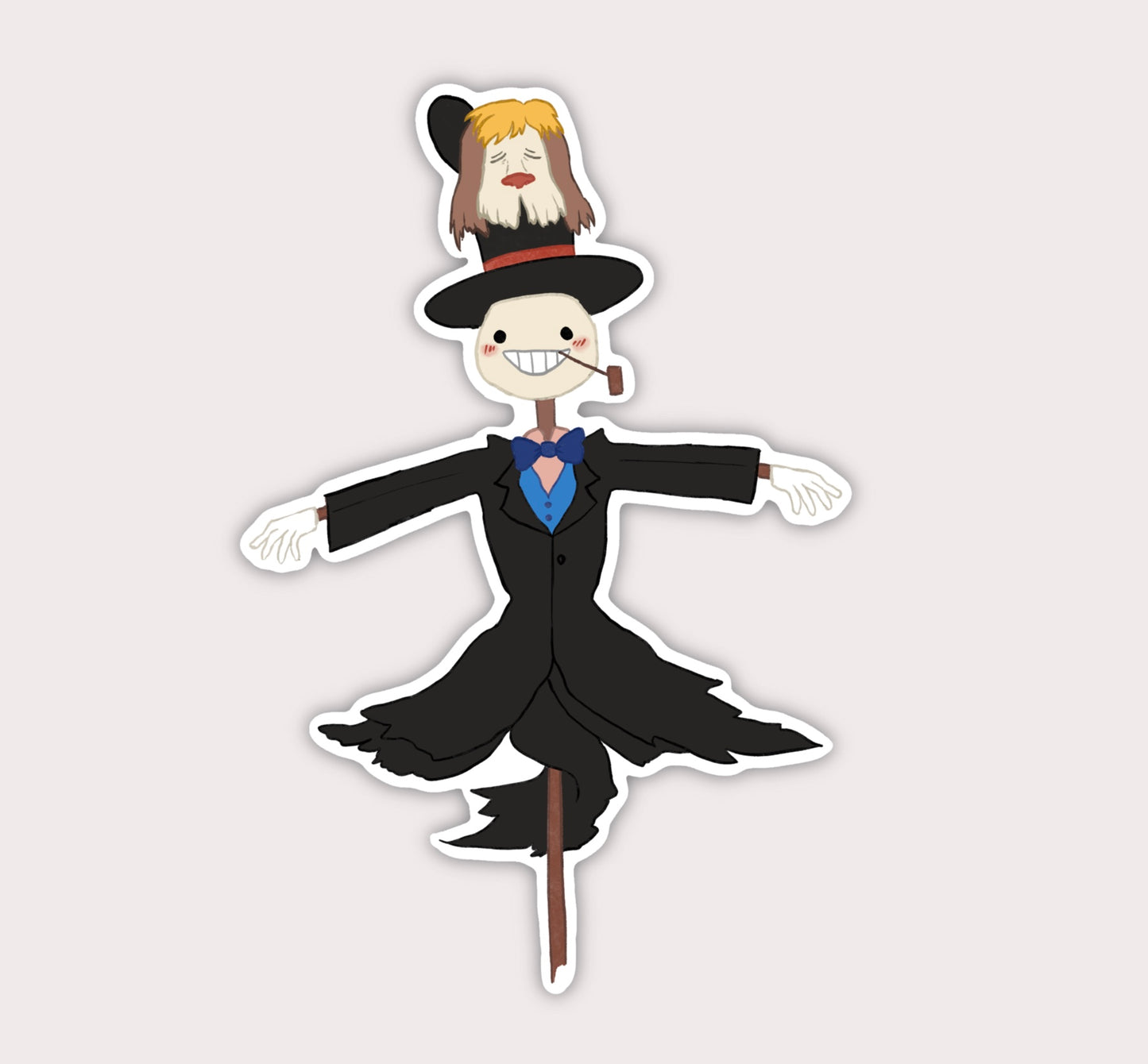 Turnip Head | Clear Vinylsticker