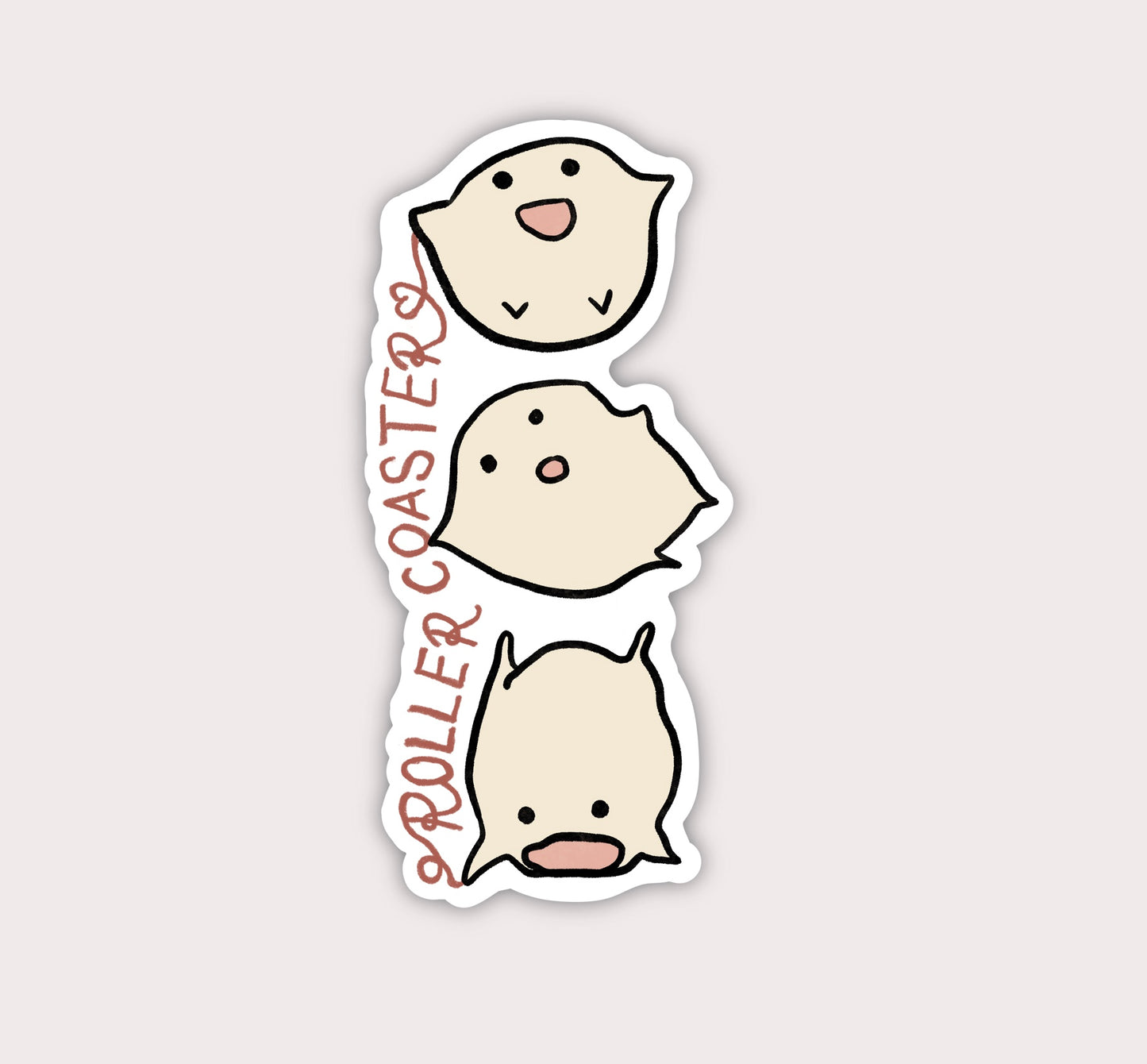 Roller Coaster | Clear Vinylsticker