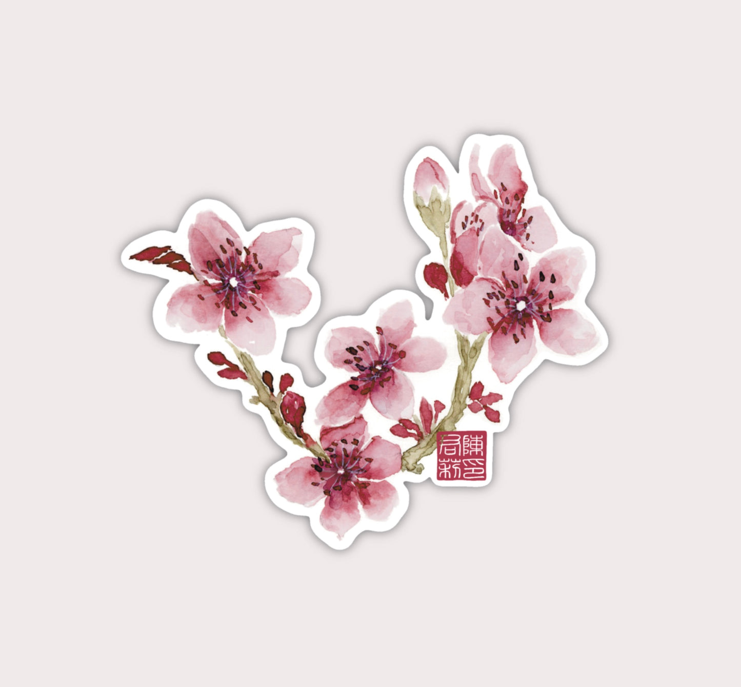 Cherry Blossoms | Clear Vinylsticker