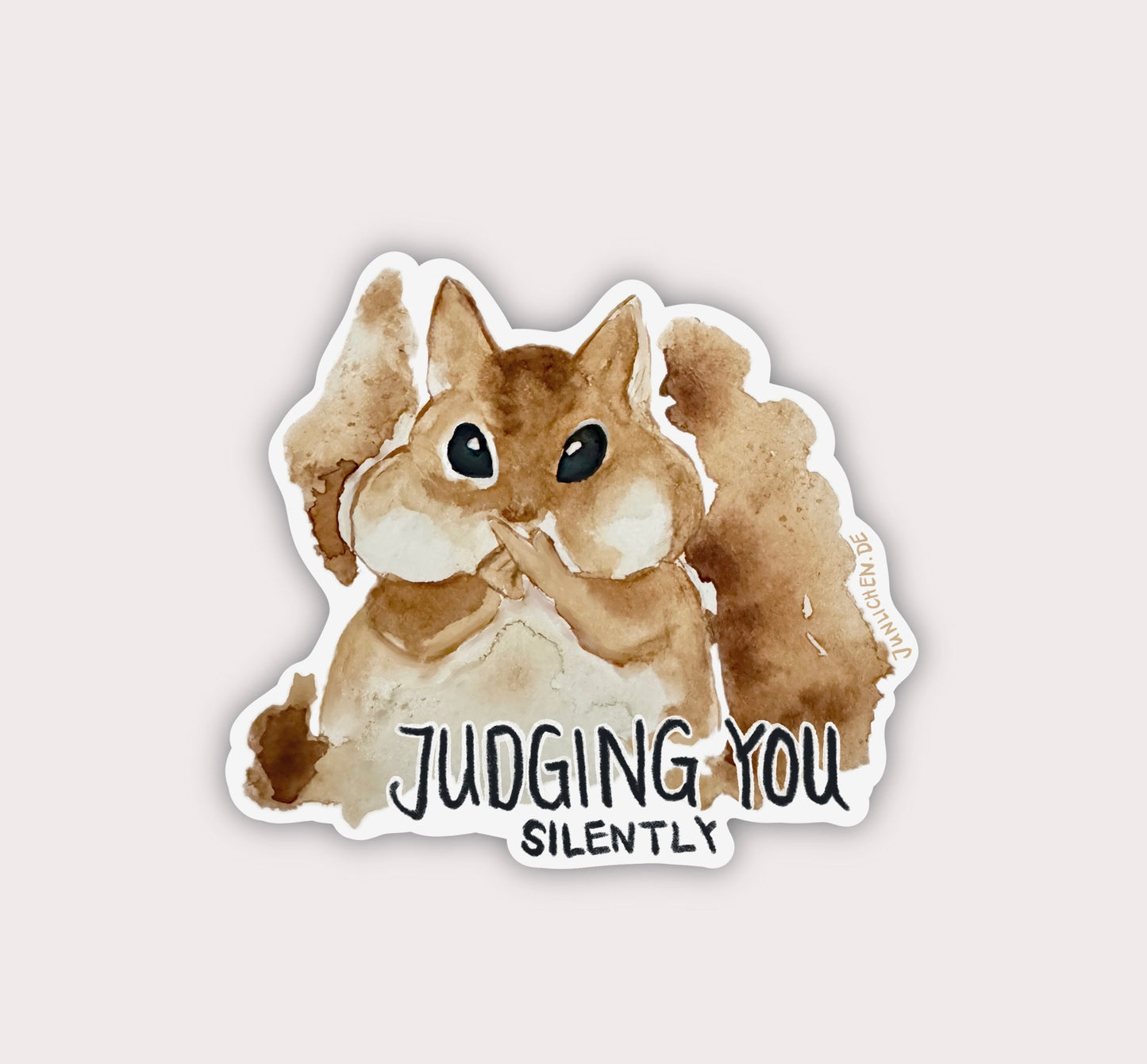 Judging You Silently | Clear Vinylsticker