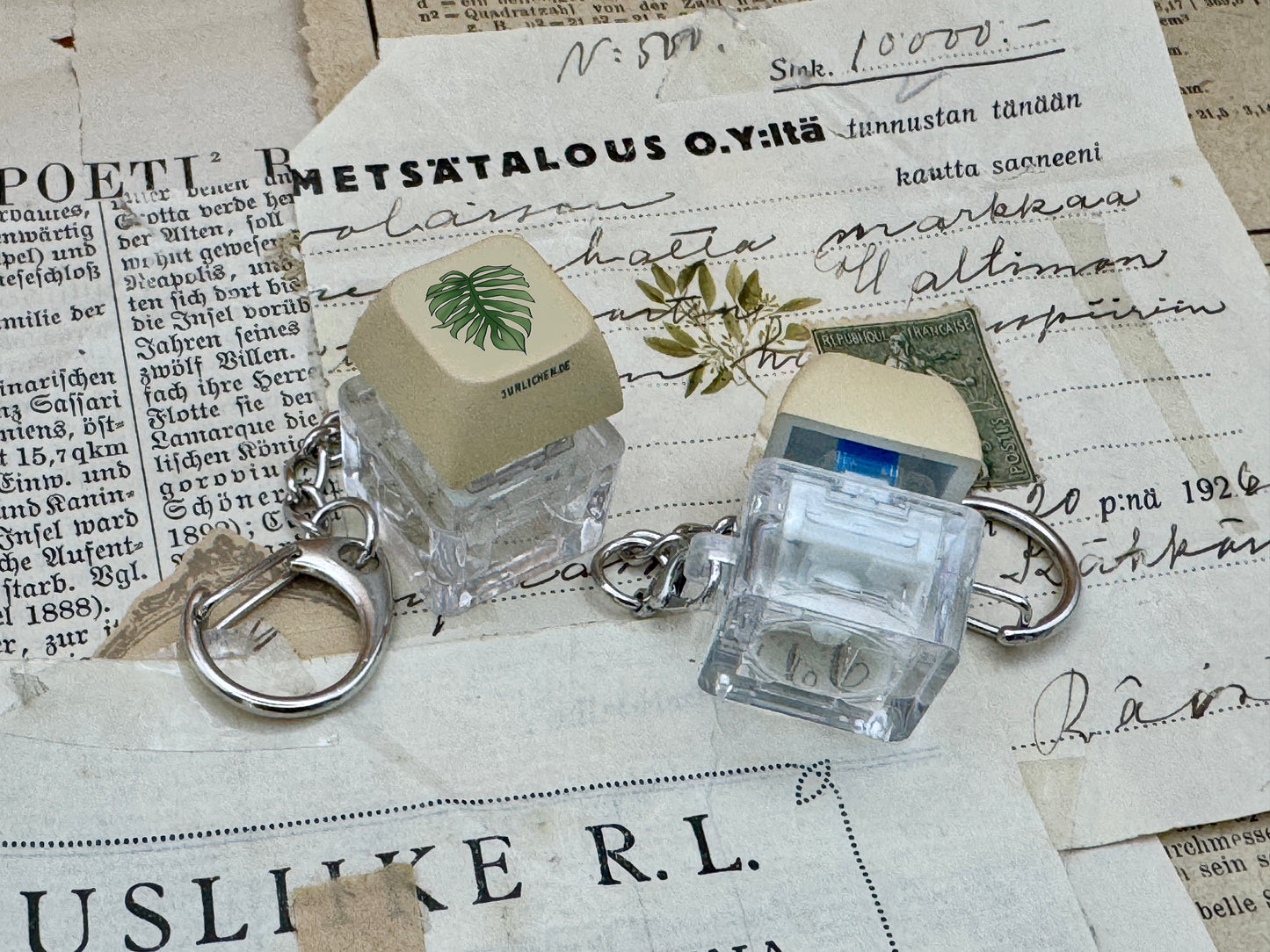 Monstera Keycap | Keychain