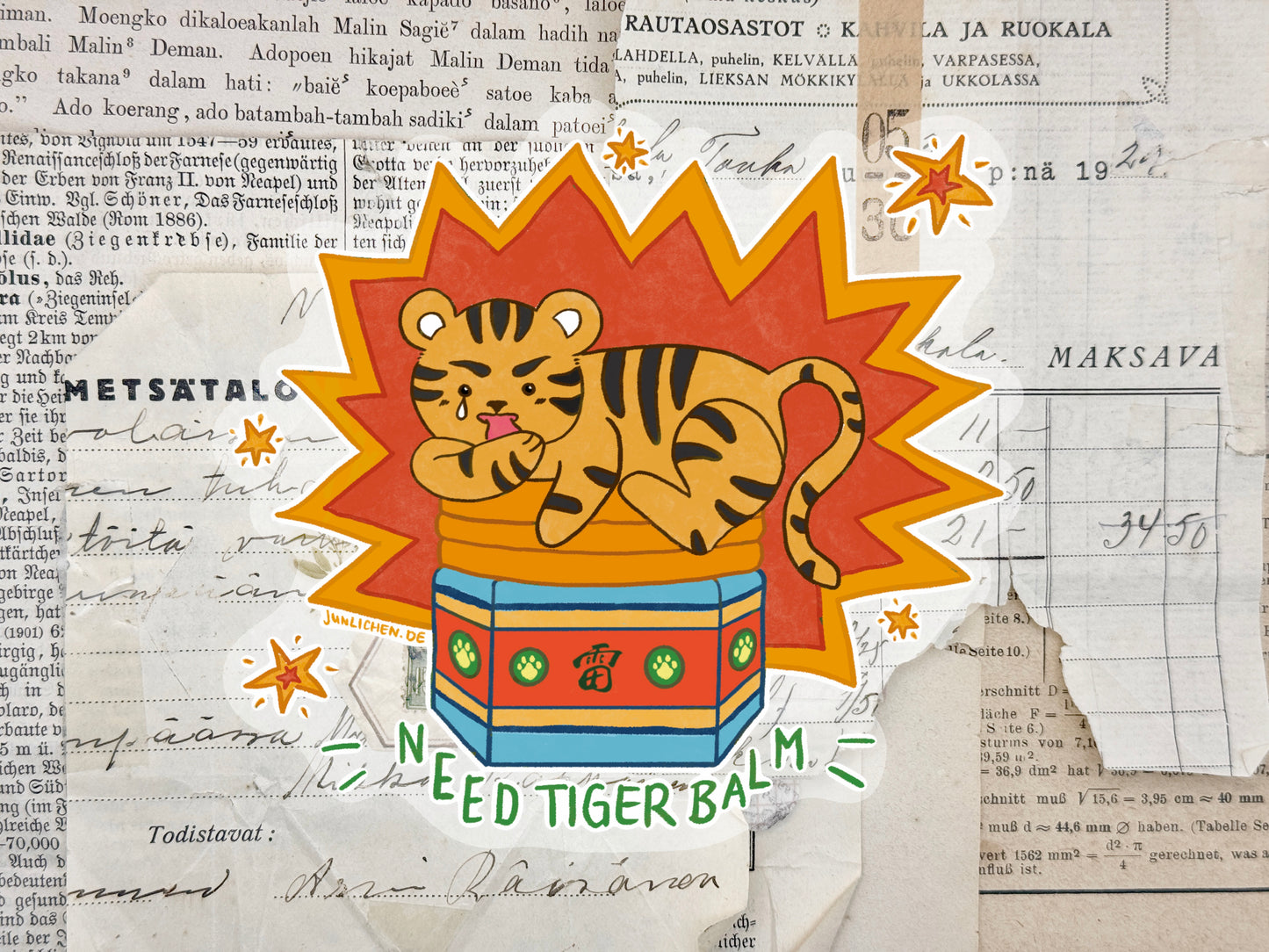 Tiger Balm | Clear Vinylsticker