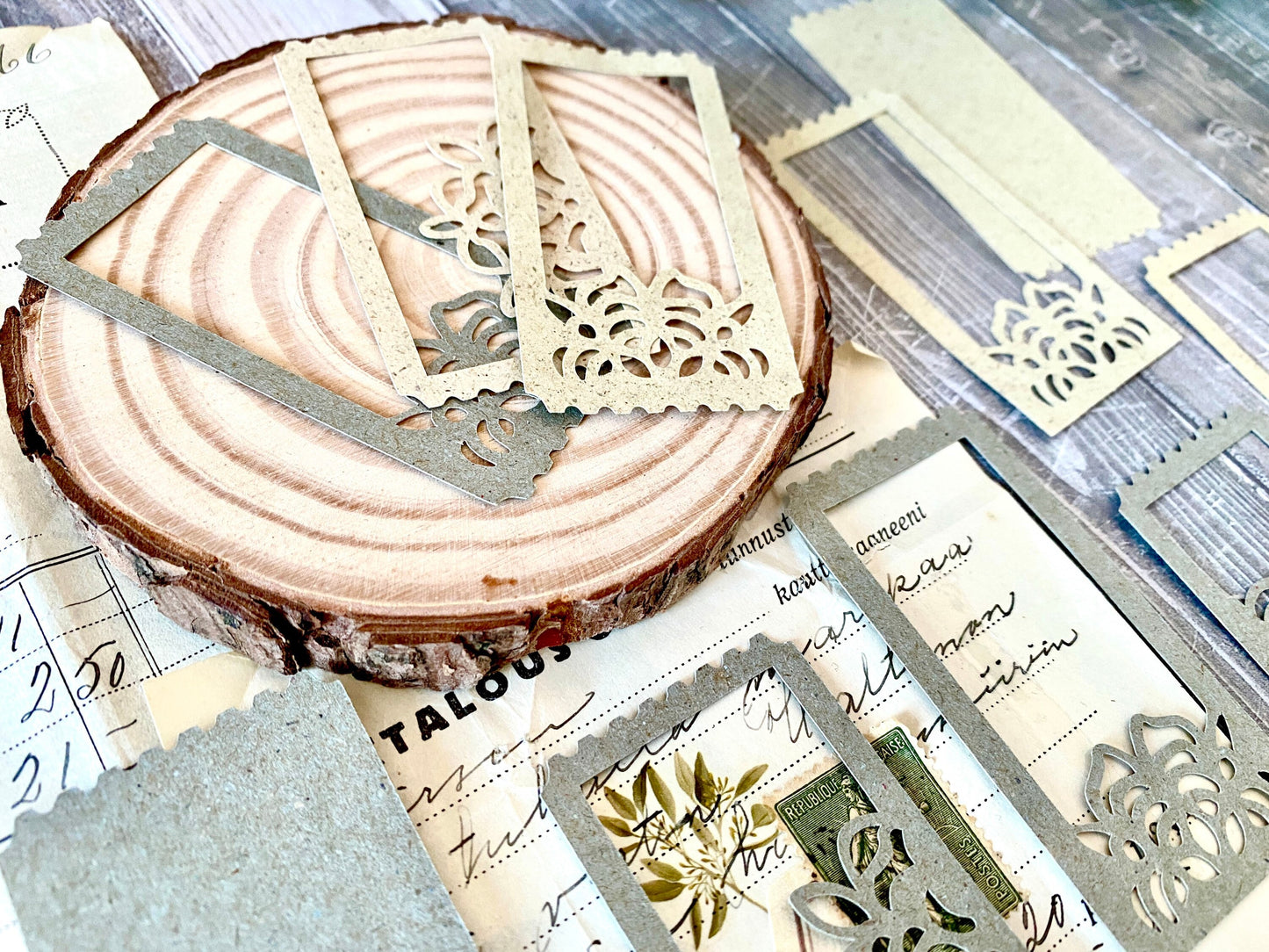 Doily Ticket cutouts closeup