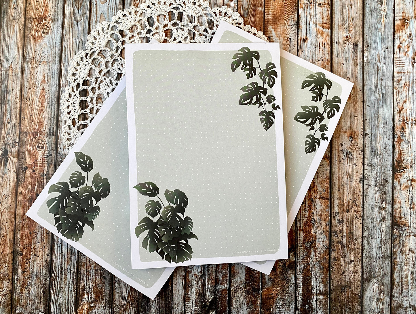 Fresh Monstera | A5 Notepad (dotted)