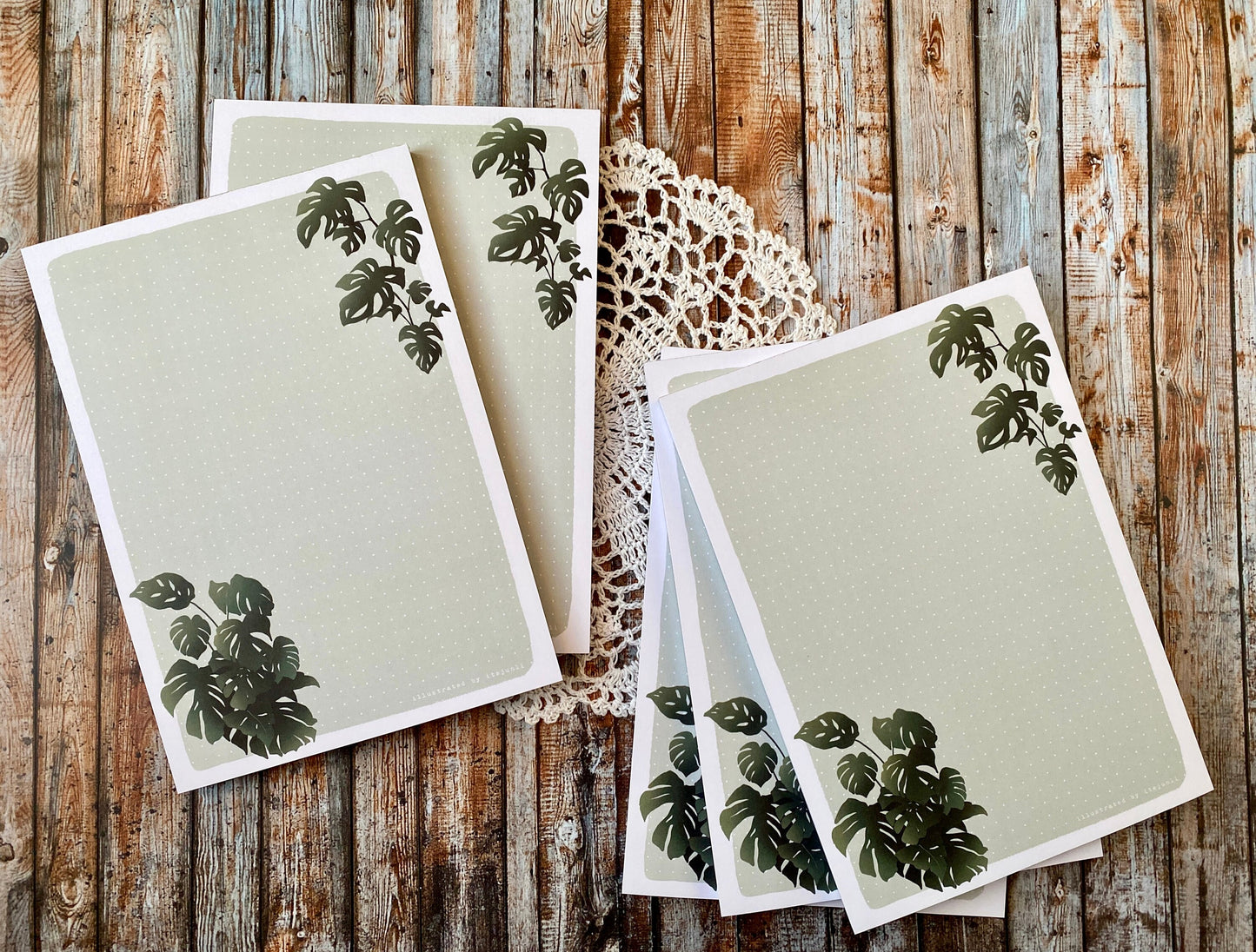 Fresh Monstera | A5 Notepad (dotted)