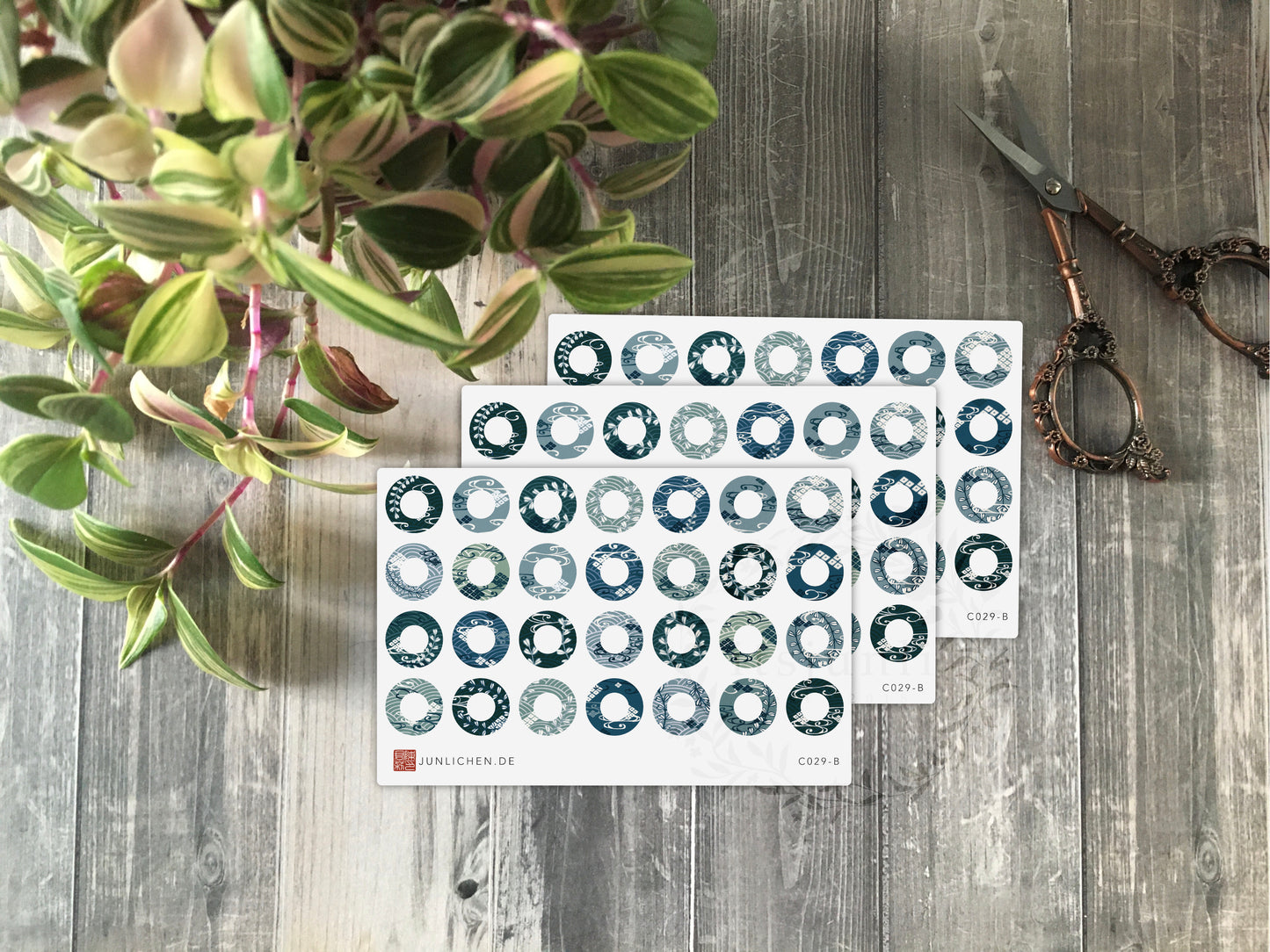 Sora Kimono Circle Eylet | Sticker Sheet