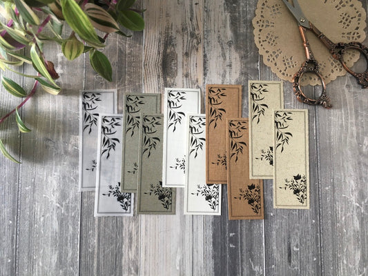 Handmade Botanical Labels Cards