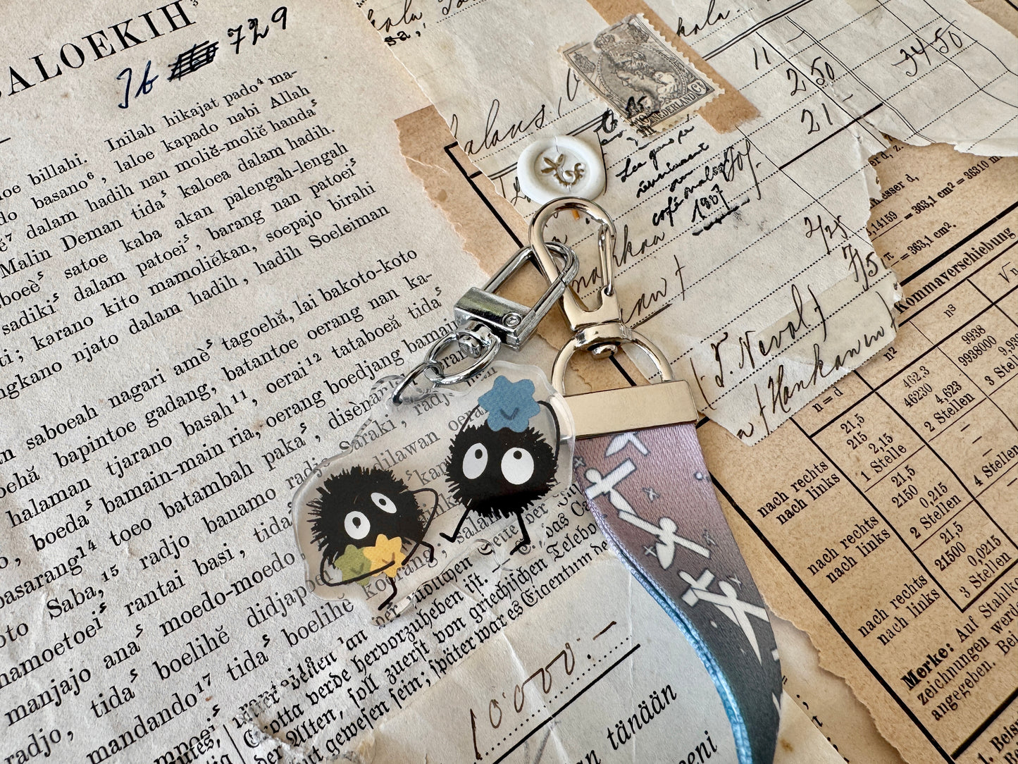 Hitogata Soot Spirits | Keychain Lanyard