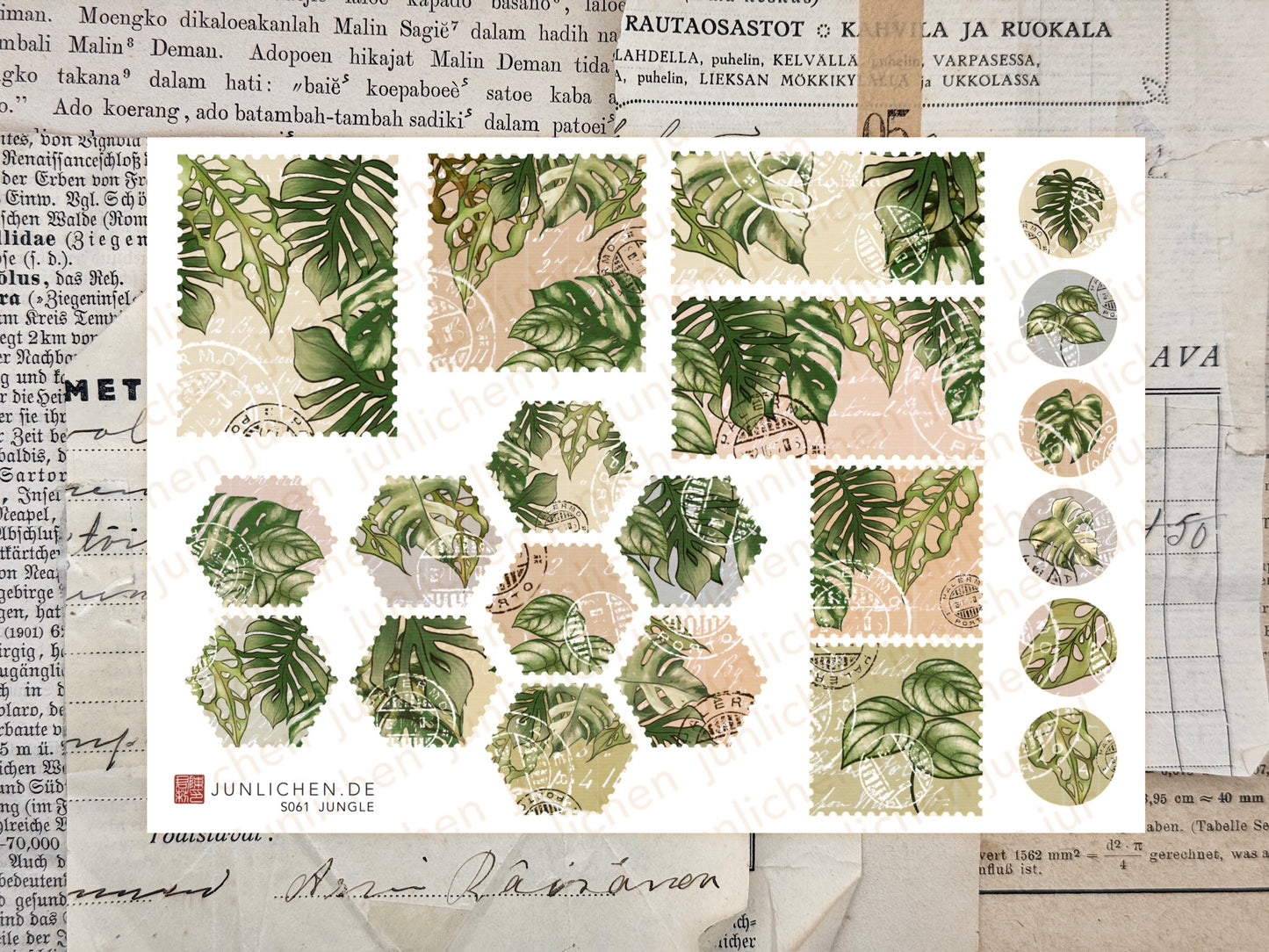 Monstera Mix | M Sticker Sheet