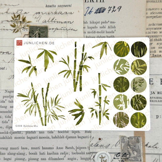 Bamboo Mix | Transparent Sticker Sheet