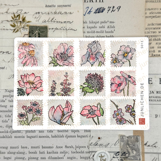 Dawn Square Stamps | Sticker Sheet