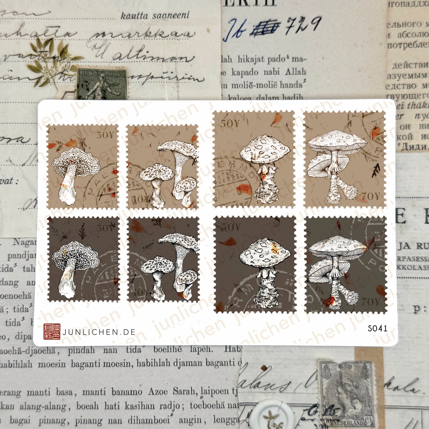 Mushroom Stamps | Sticker Sheet