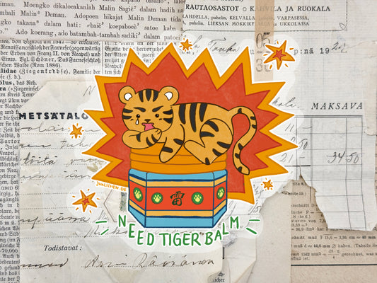 Tiger Balm | Clear Vinylsticker