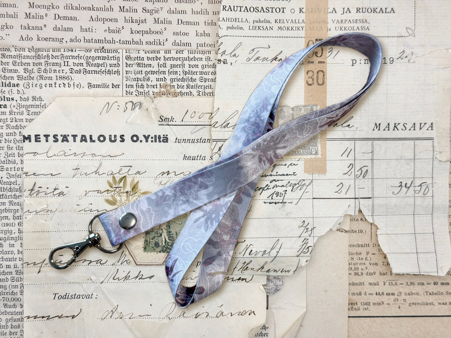 White Spider Lily |  Long Lanyard