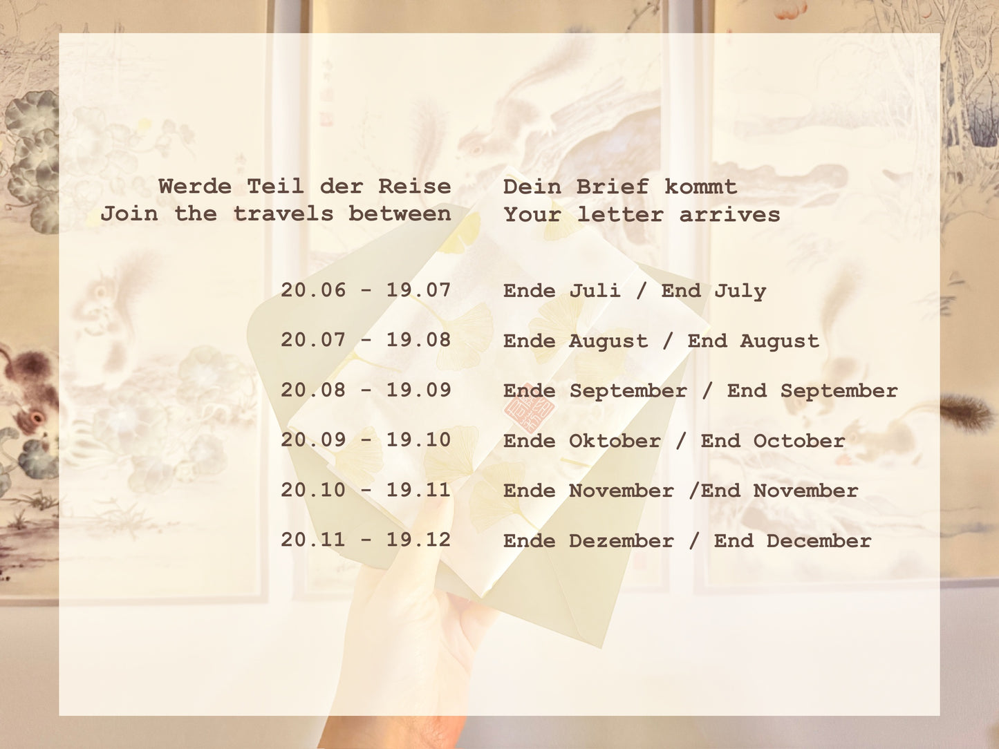 Letter of Season | Mail Club