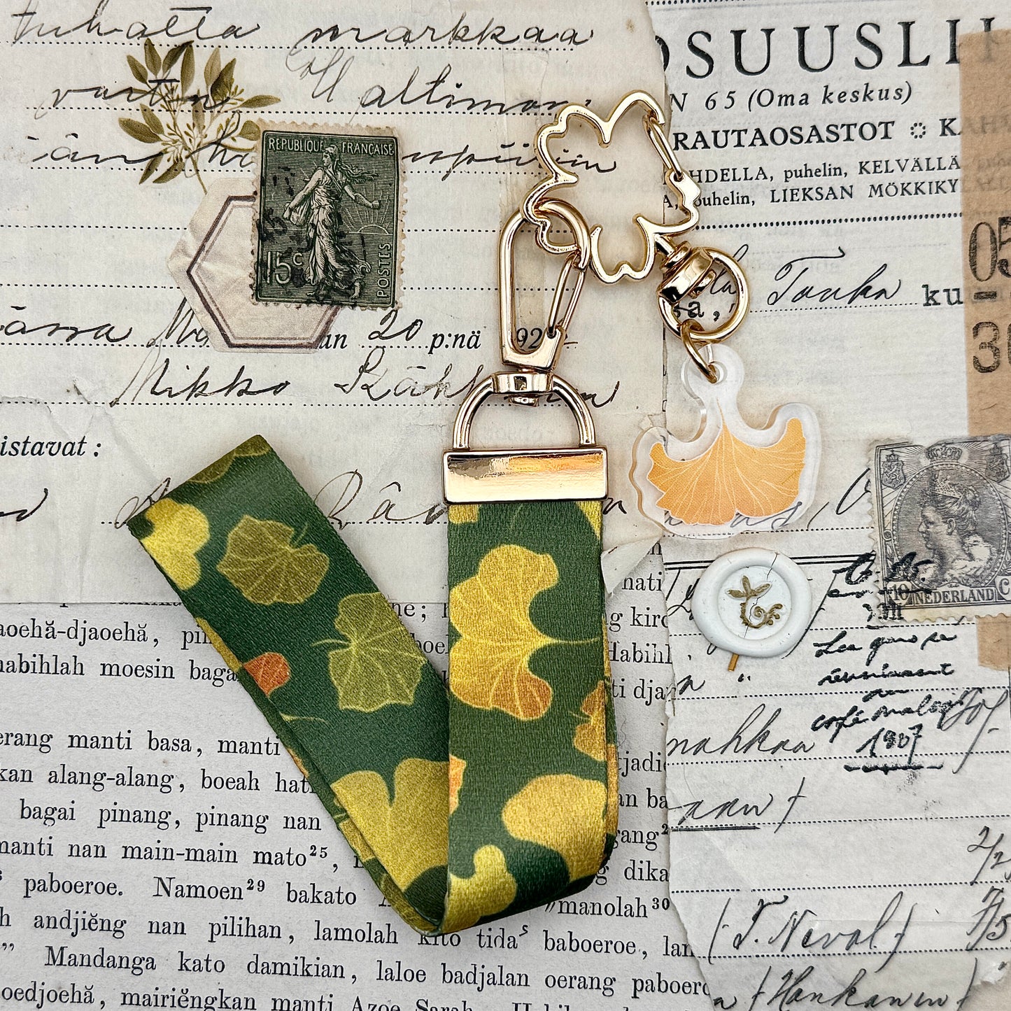 Ginkgo | Keychain Lanyard