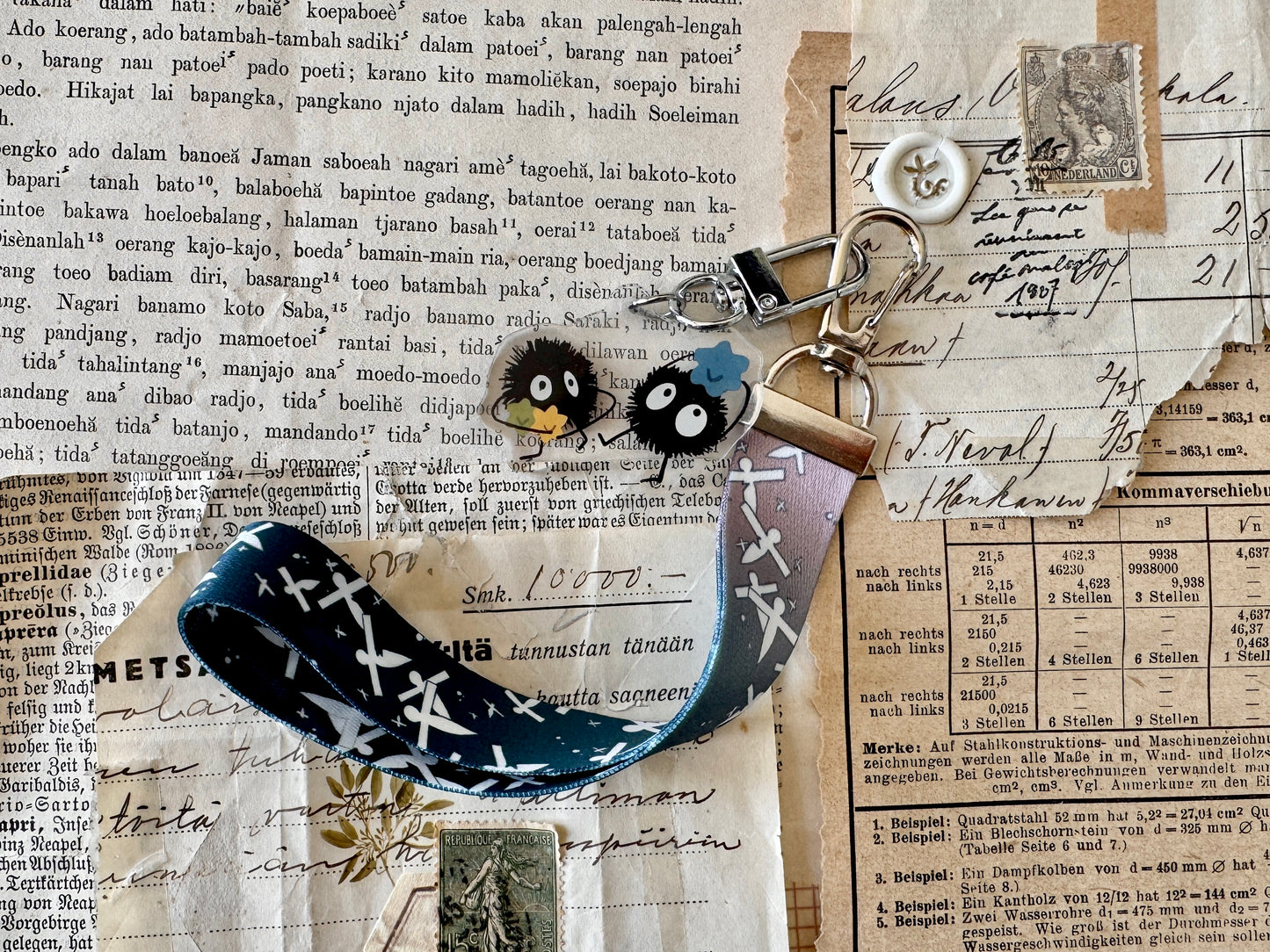 Hitogata Soot Spirits | Keychain Lanyard
