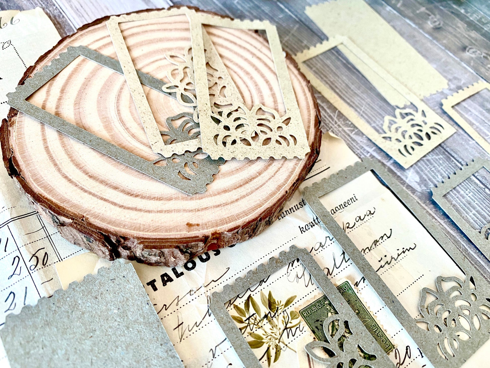 Doily Ticket cutouts closeup