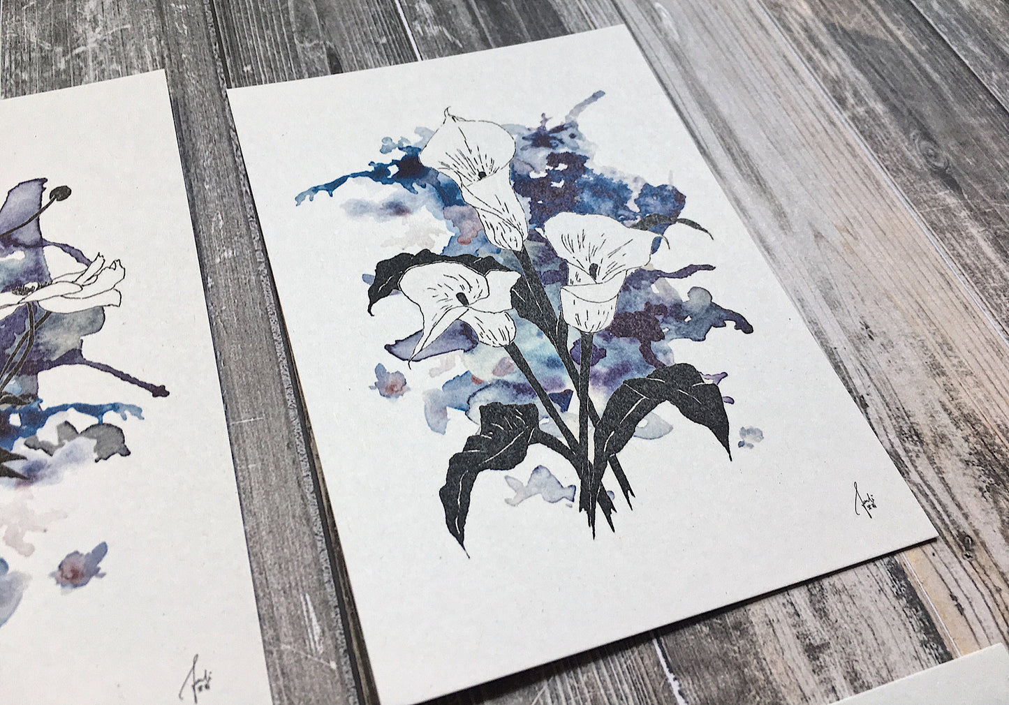 Flower Language Sapphire Set | Art Prints