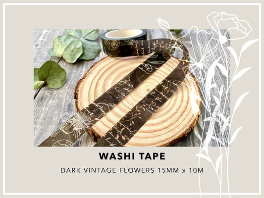 Rusty Vintage Flowers | Washi Tape