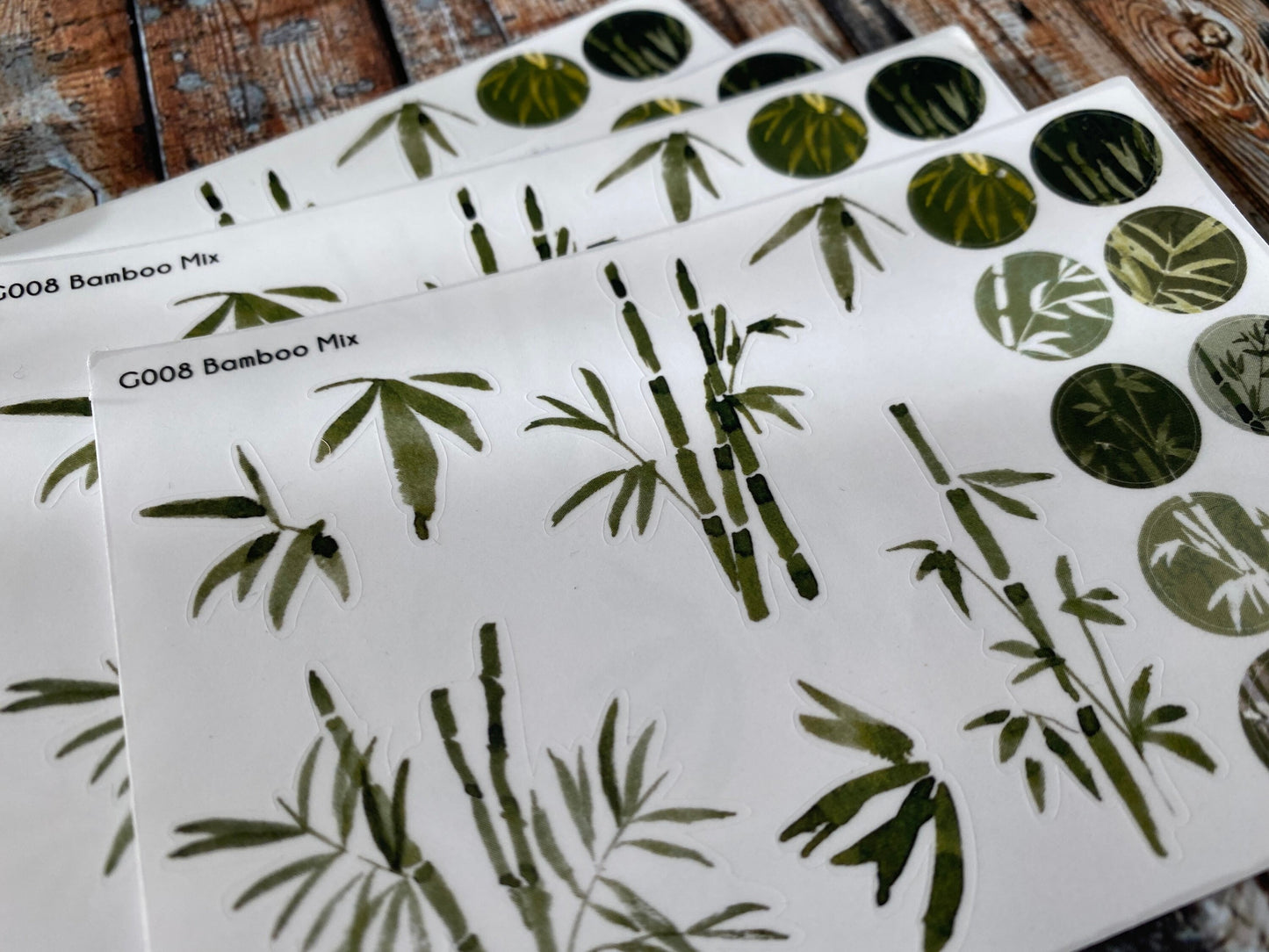 Bamboo Mix | Transparent Sticker Sheet