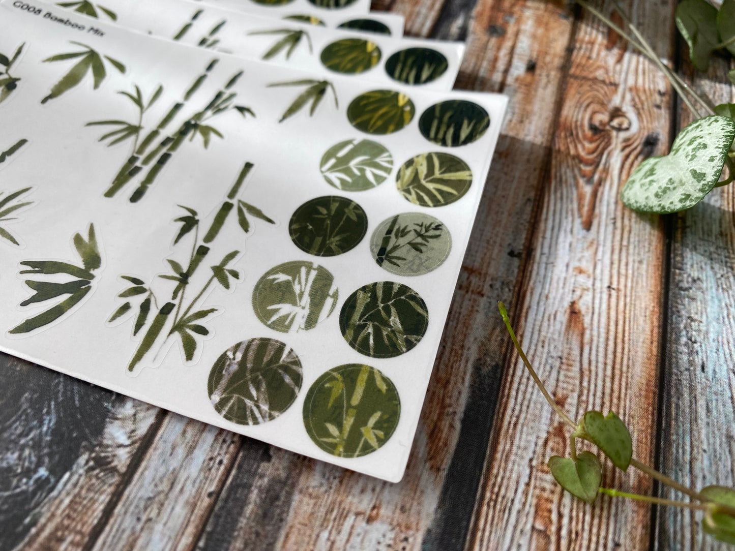 Bamboo Mix | Transparent Sticker Sheet