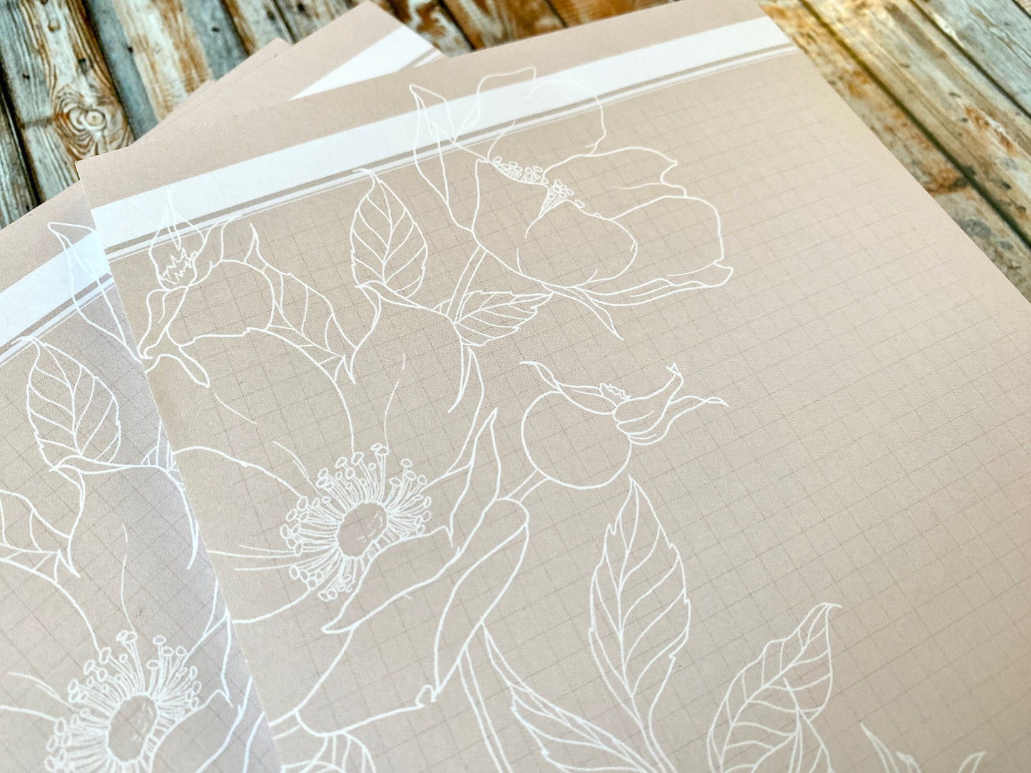 Bouquet Lines | Notepad (grid)